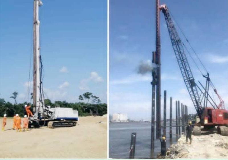 Complete Rig with Piling Hammers